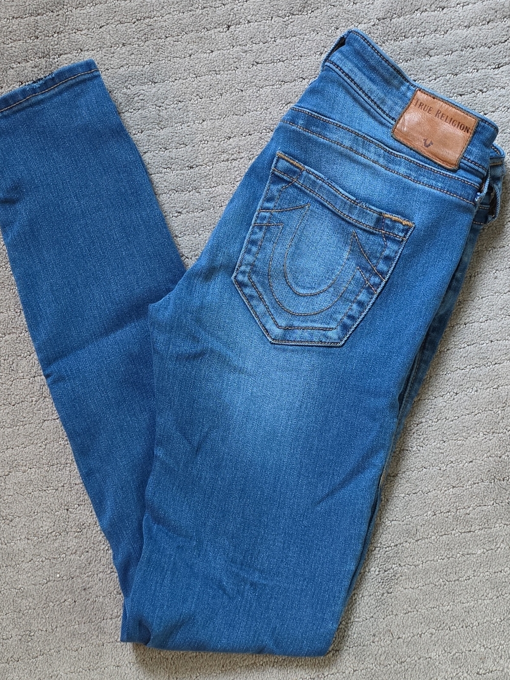 True Religion Women's Medium Blue Skinny Jeans